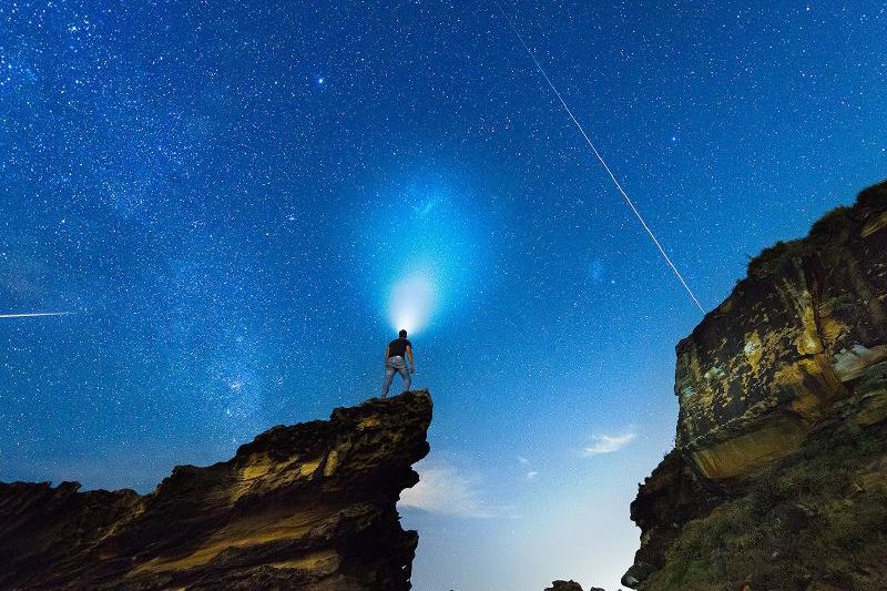 lluvia de Perseidas Salamanca panorámica