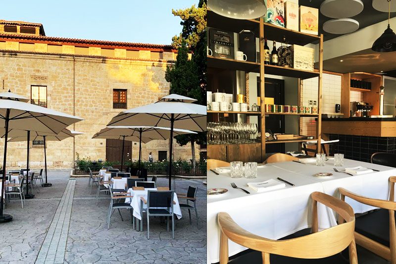 Gastronomía en Salamanca en un entorno seguro sala y terraza