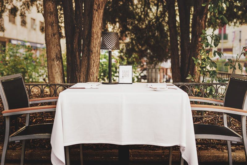 la terraza de Salamanca entre jardines